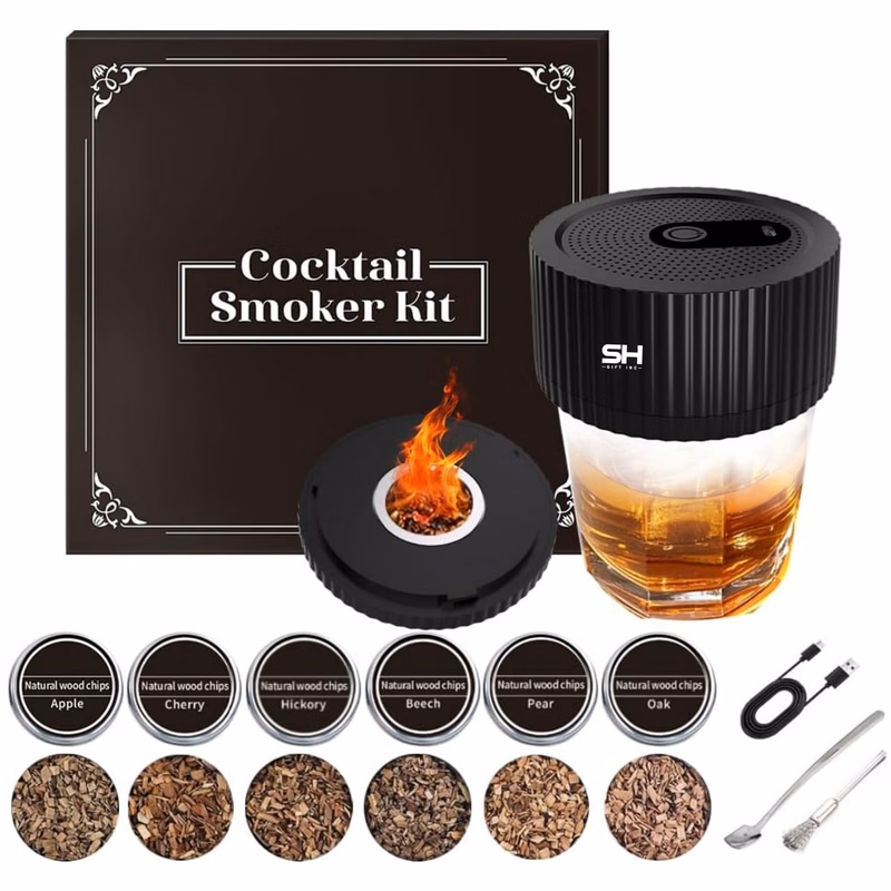 Electric Cocktail Smoker Kit Drink Food Smoke Maker