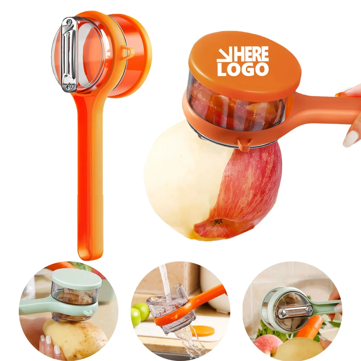 Multifunctional Fruit Vegetable Peeler With Container 1