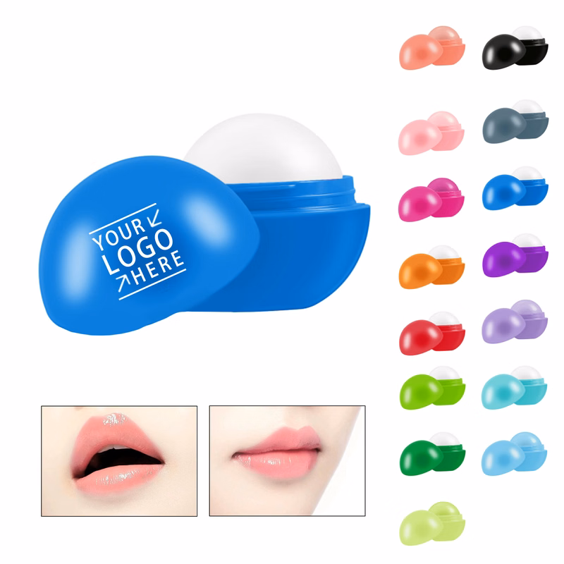 MOQ 50 Round Soft Touch Lip Balm