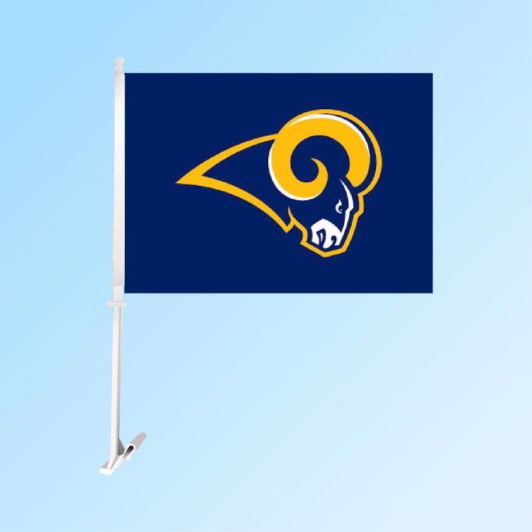7.5" x 10.5" Custom Car Flag - Single Sided