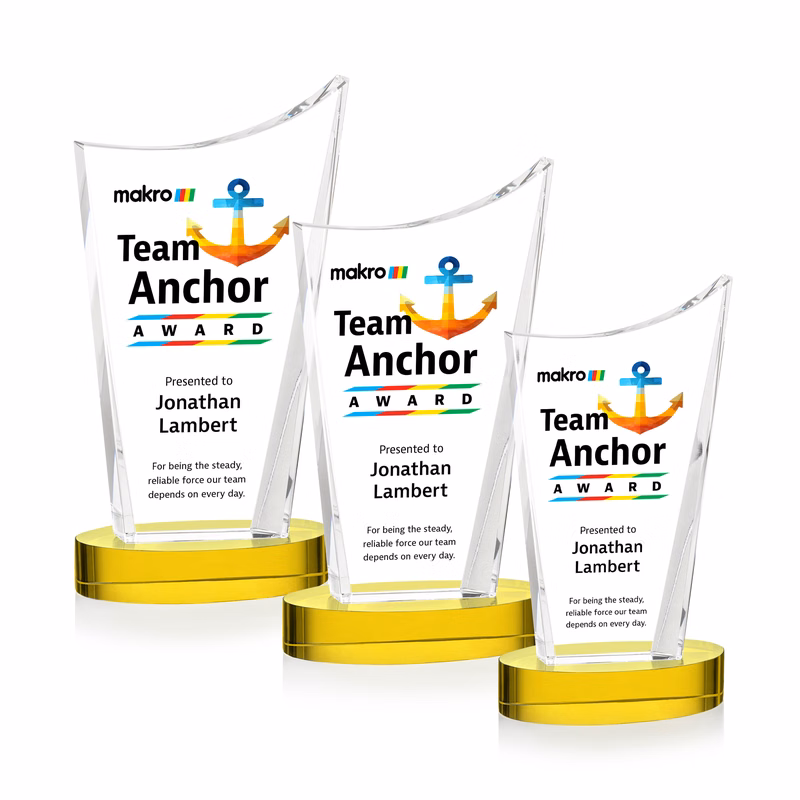 Burnett VividPrint™ Award on Alberton Base - Gold