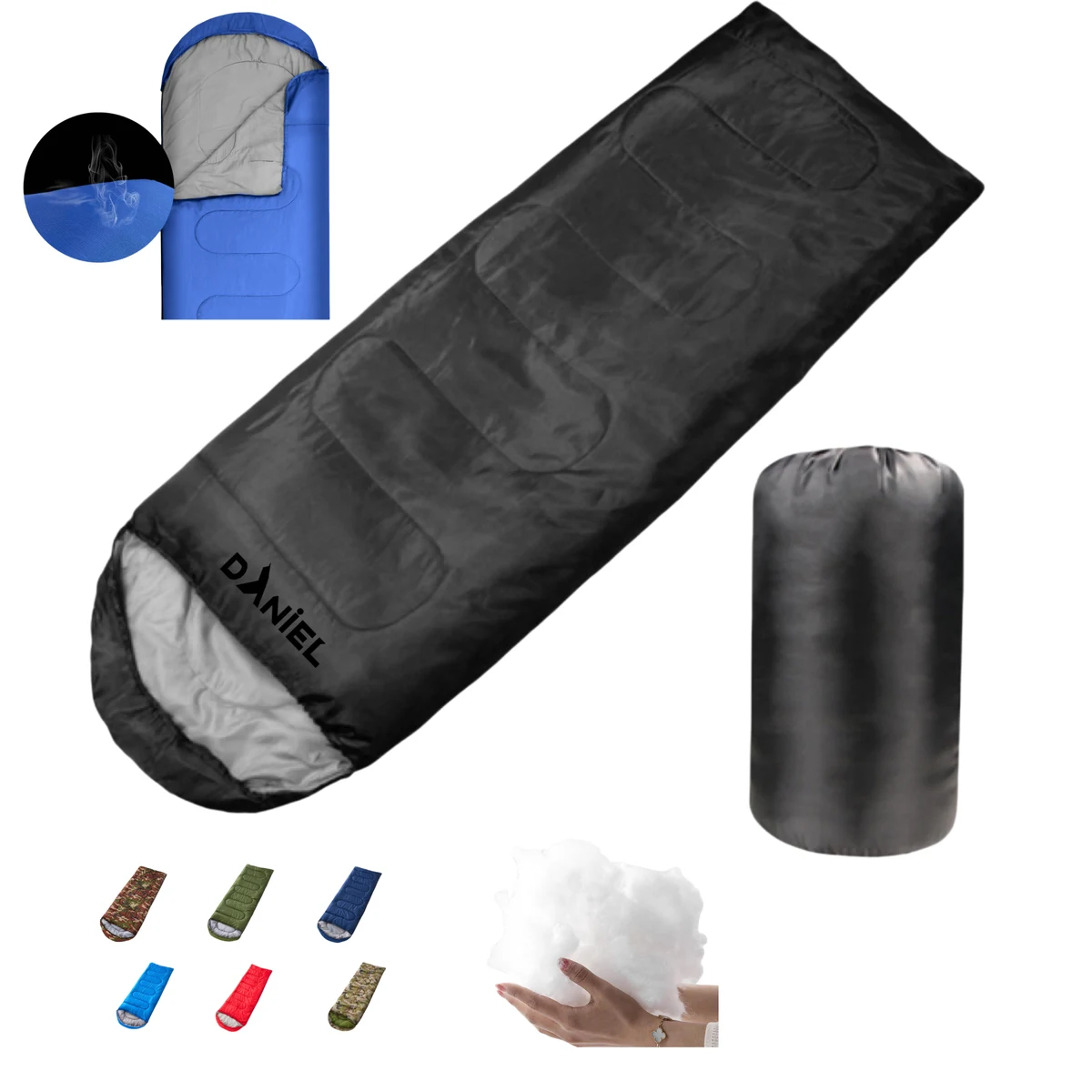 Warm Outdoor Camping Envelope Sleeping Bag 1