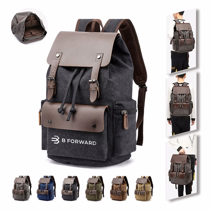High Capacity Canvas Vintage Backpack