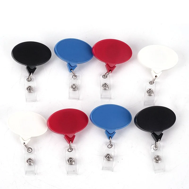 Oval Badge Reel w/Lanyard Attachment 1