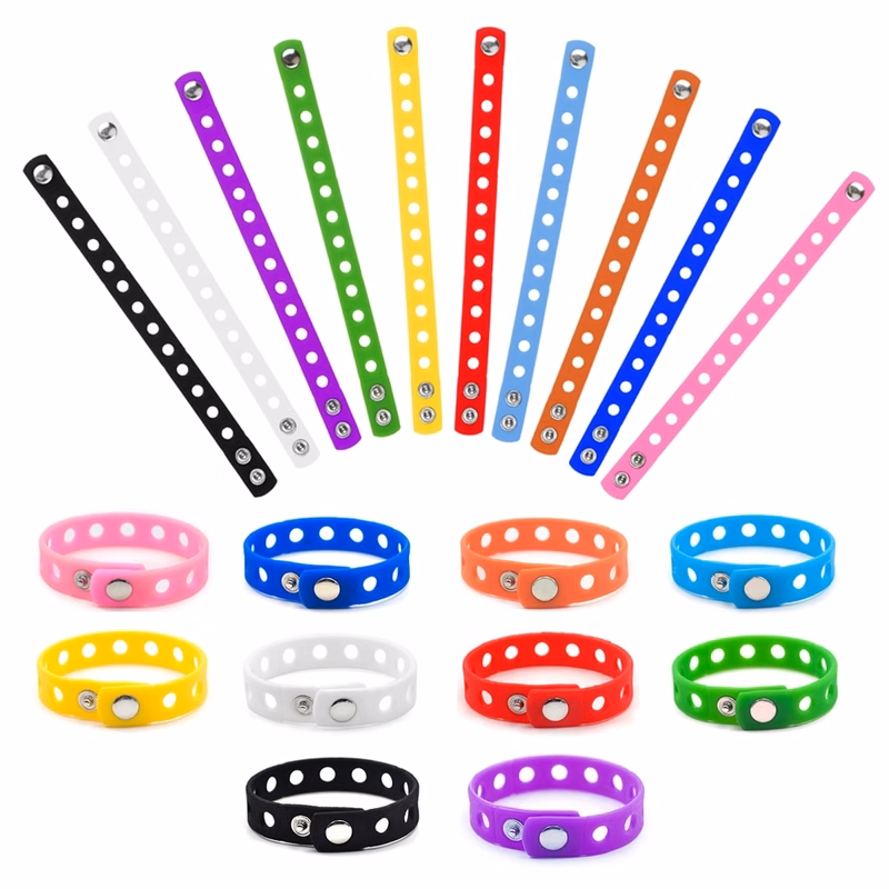 Adult Rubber Charm Wristbands