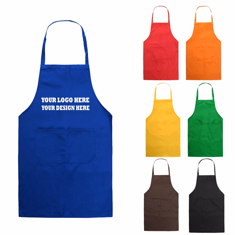 Adult Two-Pocket Apron MOQ 50PCS