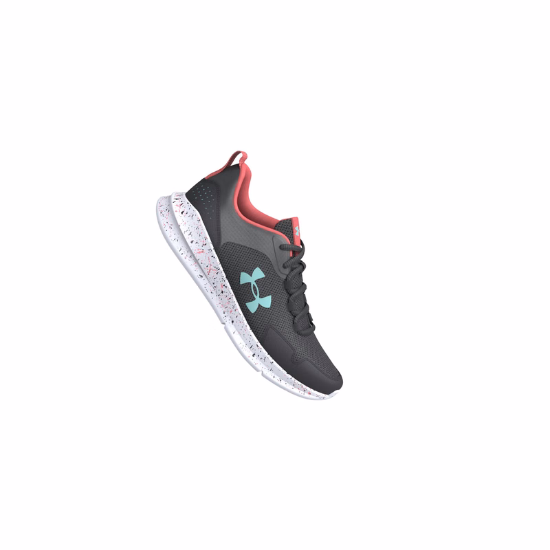 Girls' Grade School UA Essential Paint Splatter Sportstyle Shoes 