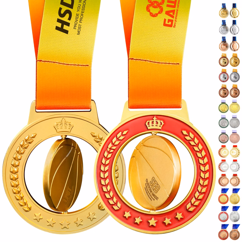 Double-Sided Reversible Rotating Medal