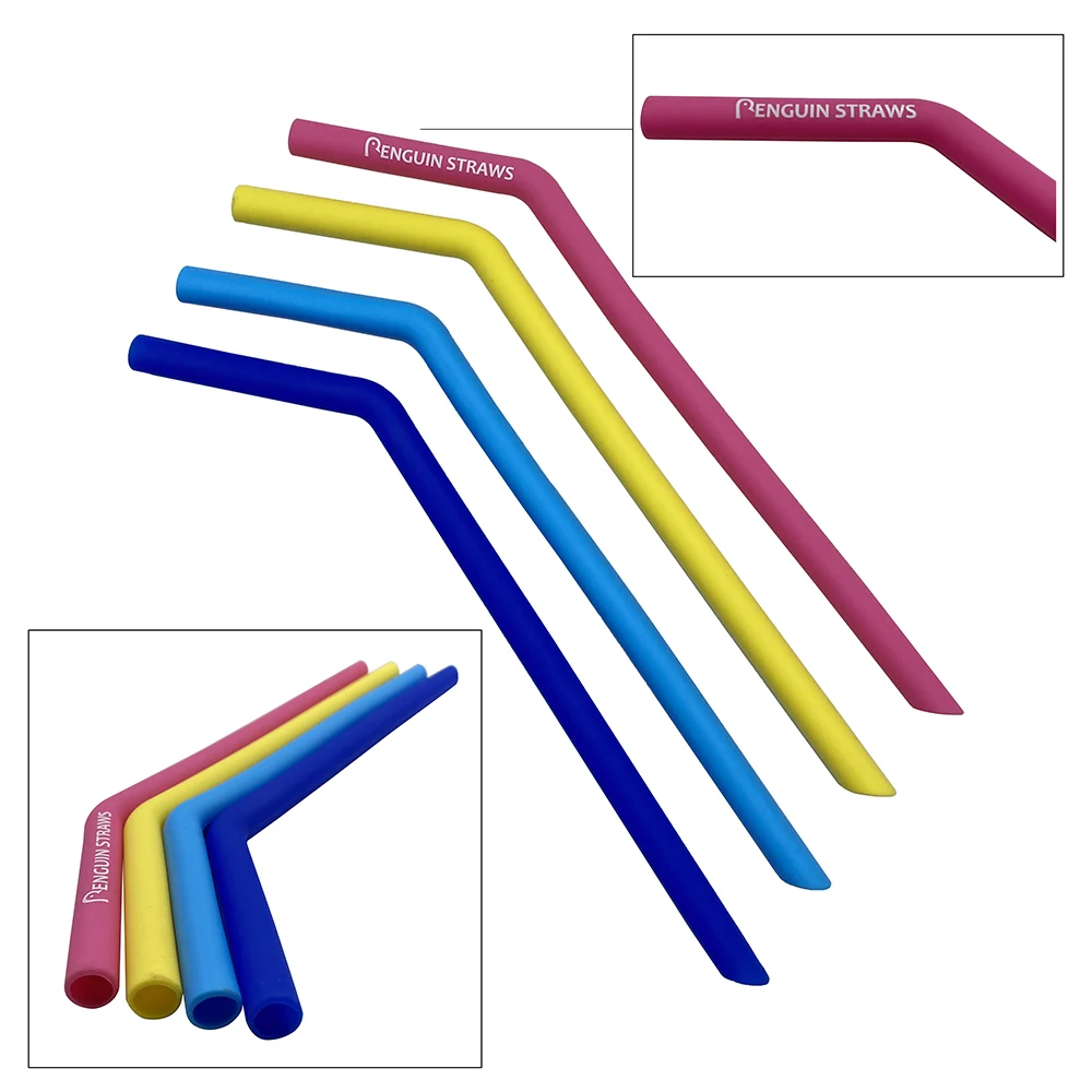 Bent Silicone Straw 1