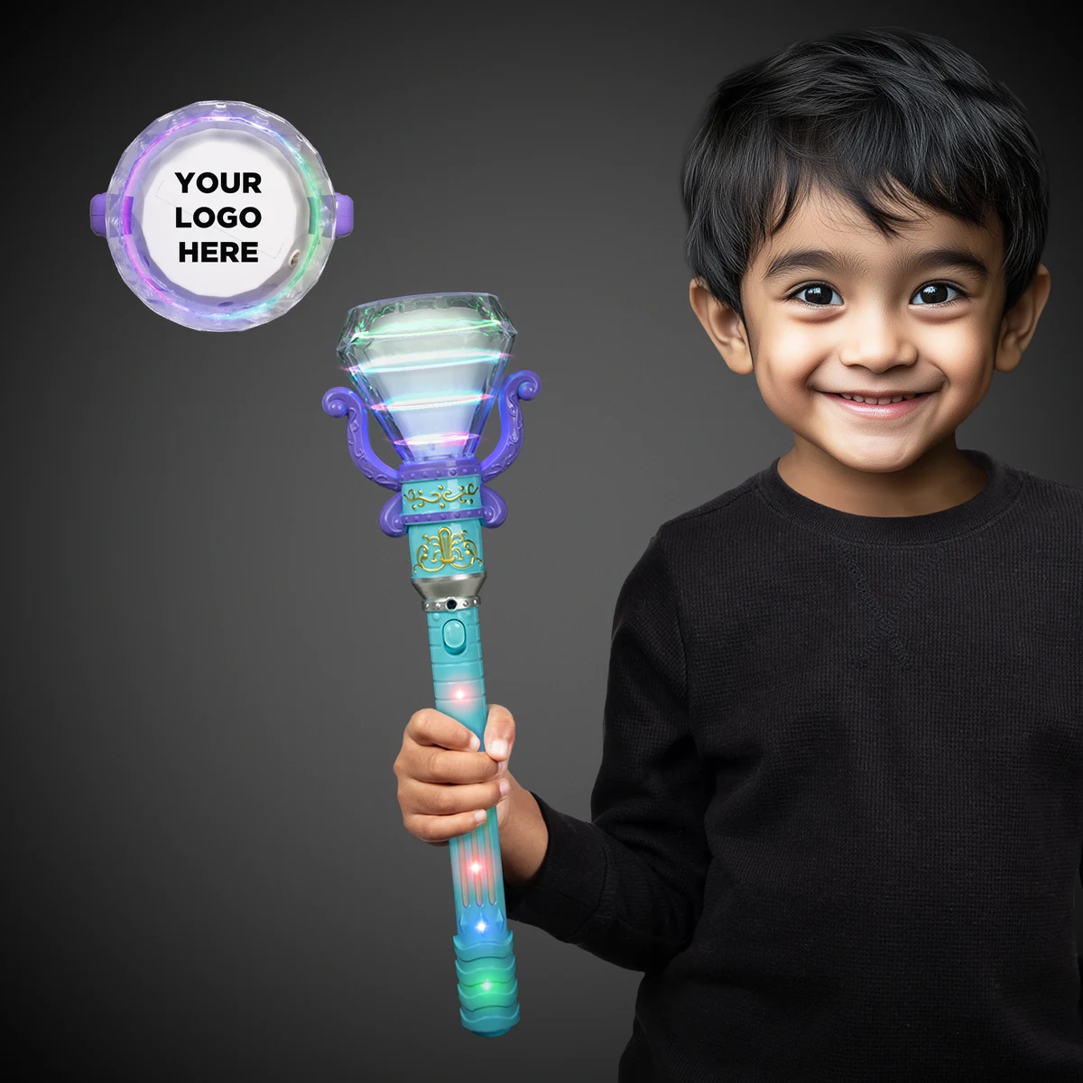 LED Rotating Diamond Wand 1