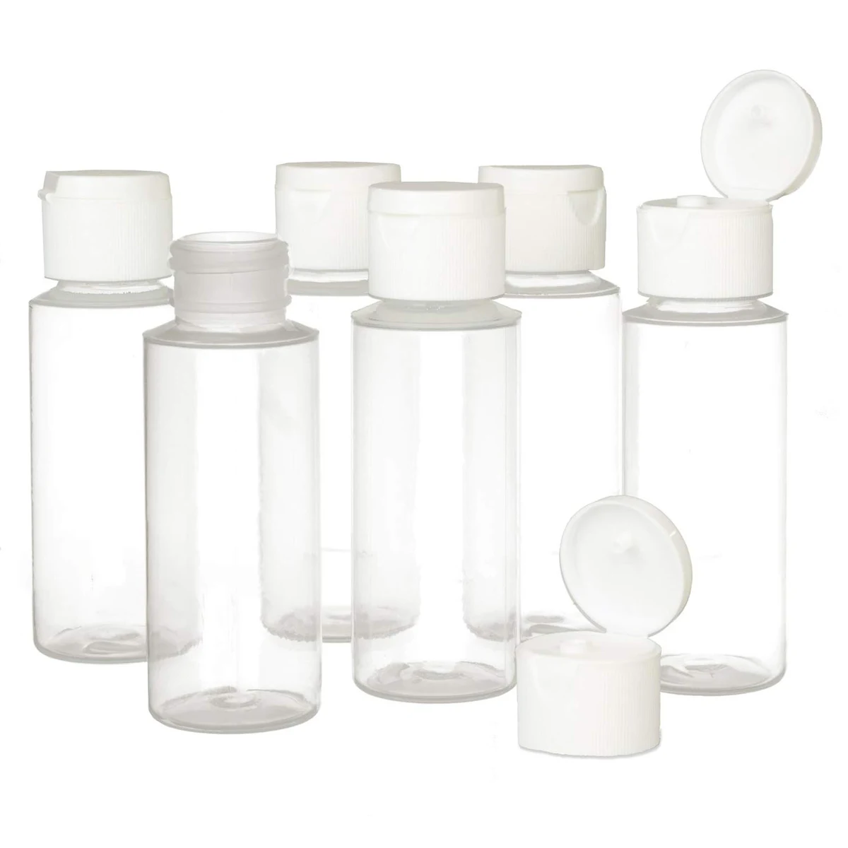 2oz Clear Plastic Empty Squeeze Bottles 1