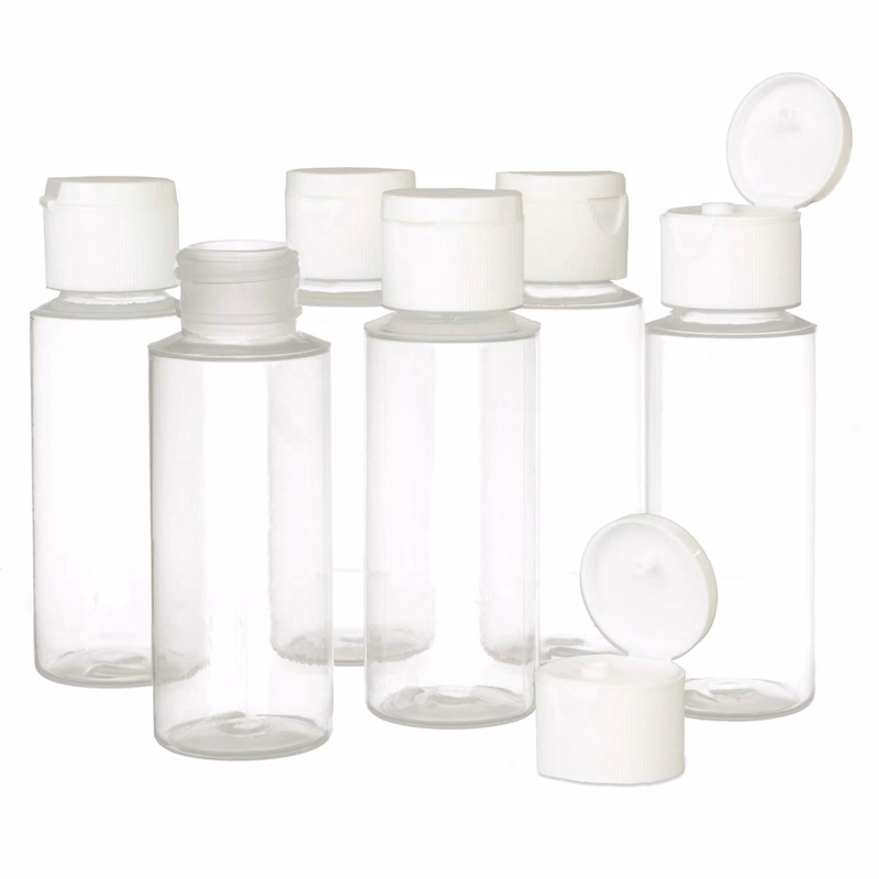 2oz Clear Plastic Empty Squeeze Bottles