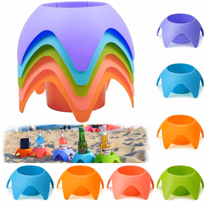 Plastic Beach Drink Cup Holder