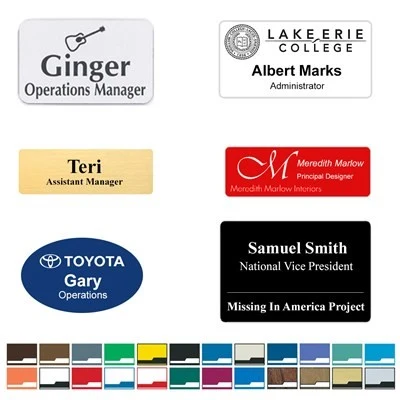 Engraved Name Badge - USA Made 1