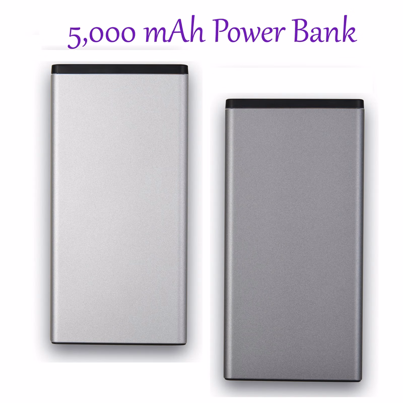 Aluminum 5,000 mAh Power Bank