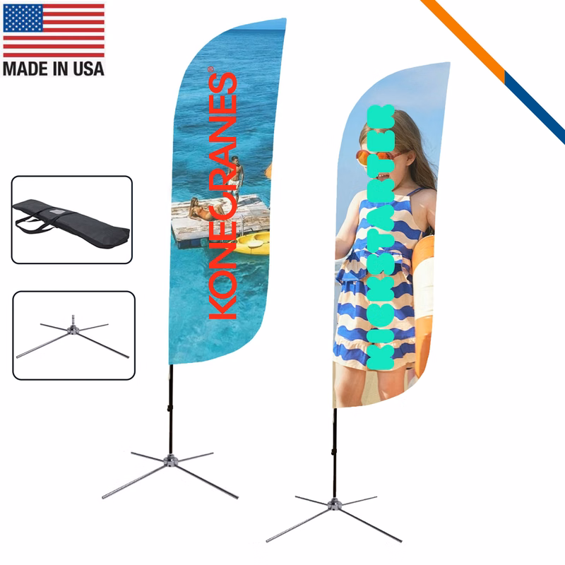 10' Lajas Double-Sided Feather Flag
