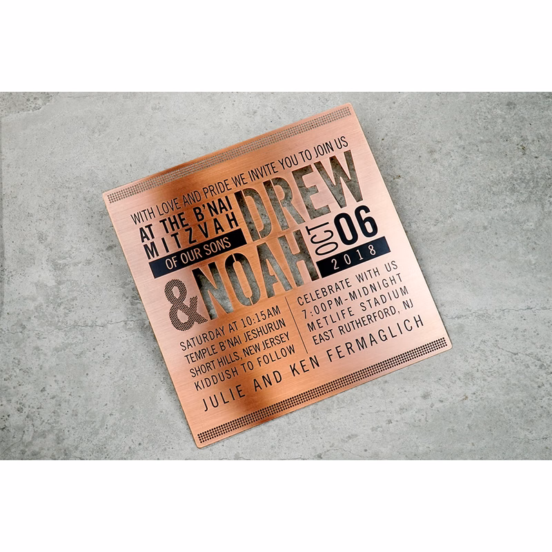 Metal Invitations
