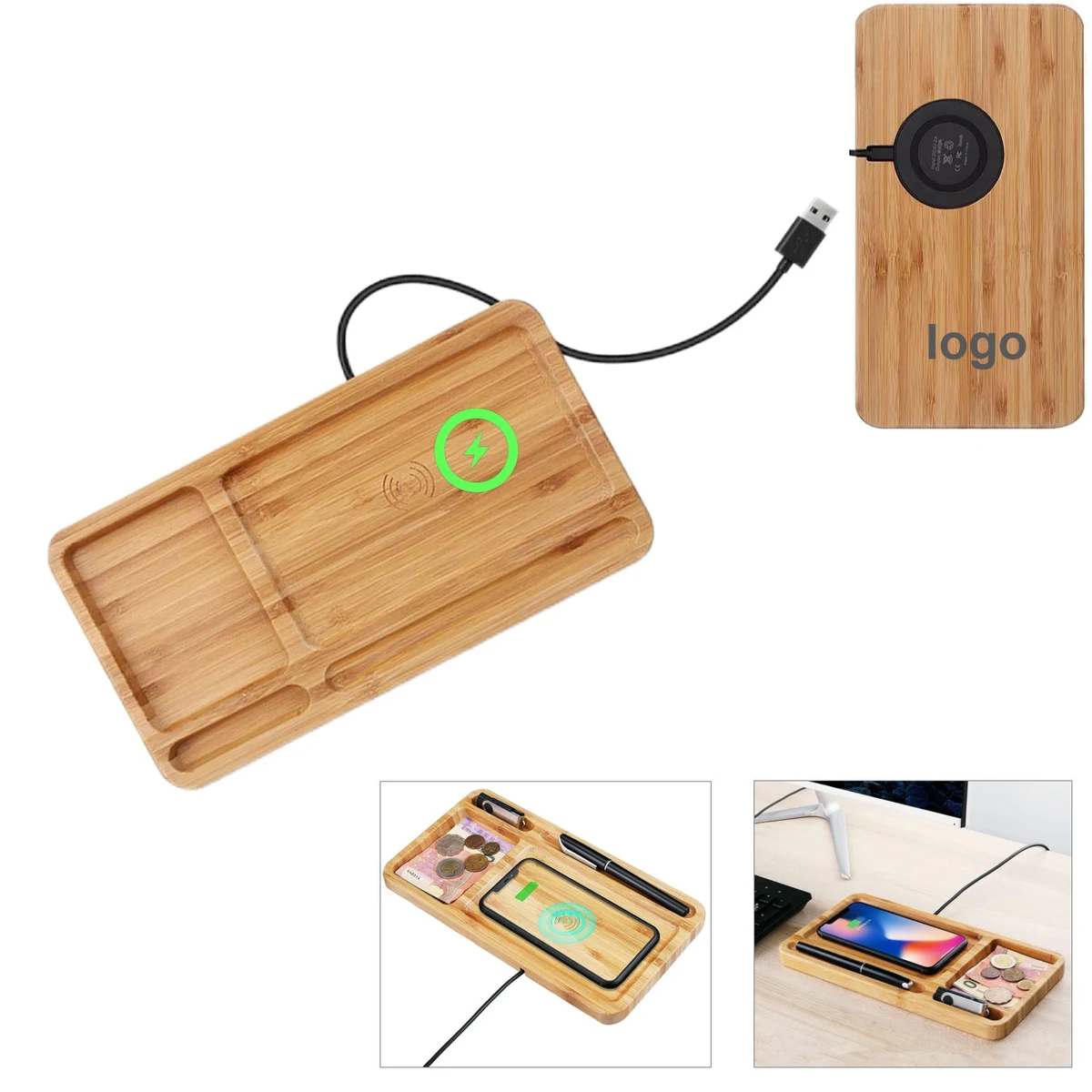Wood Wireless Charging Pad 1