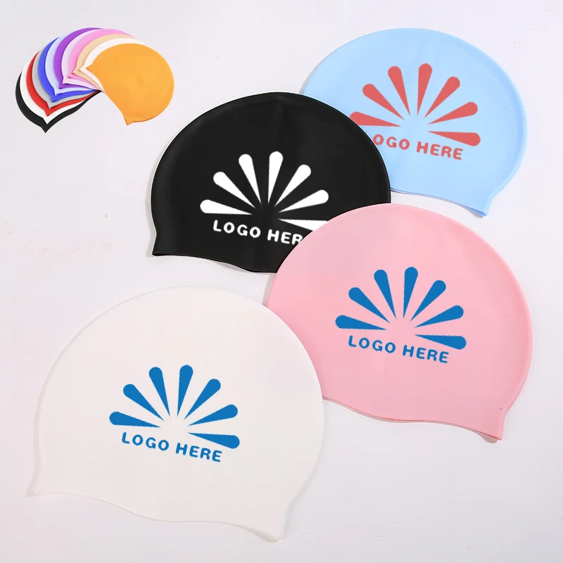 Silicone High Stretch Personalized Swimming Cap 1