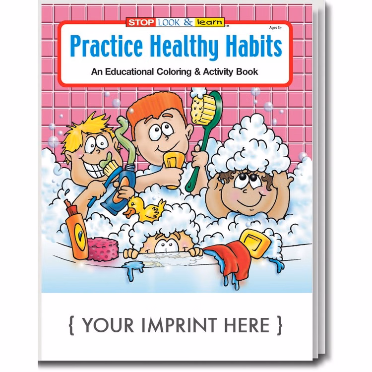 COLORING BOOK - Practice Healthy Habits Coloring & Activity Book