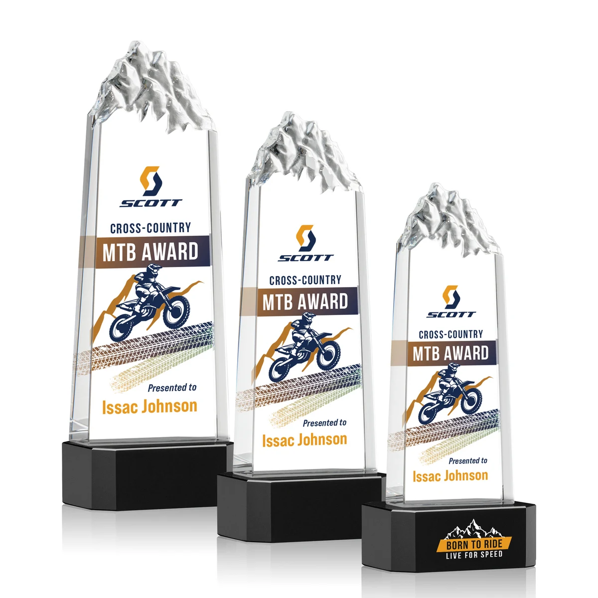 Himalayas VividPrint™ Award on Base - Black 1