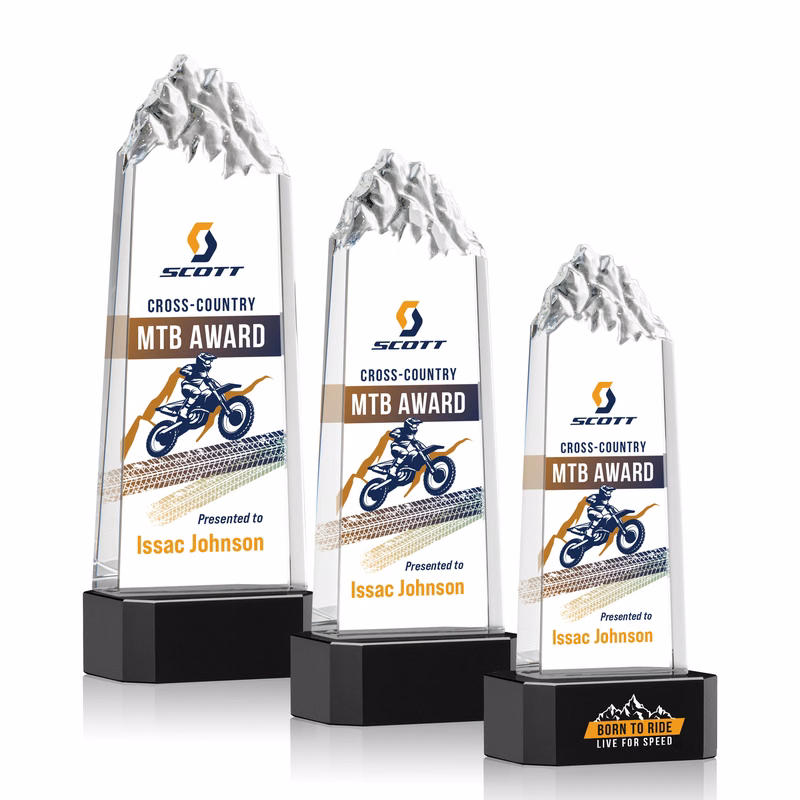 Himalayas VividPrint™ Award on Base - Black