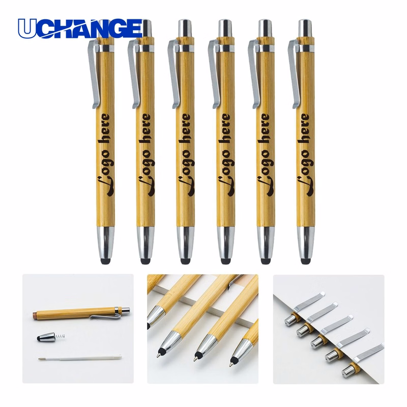 Bamboo Touch Screen Ballpoint Pen for Tablets