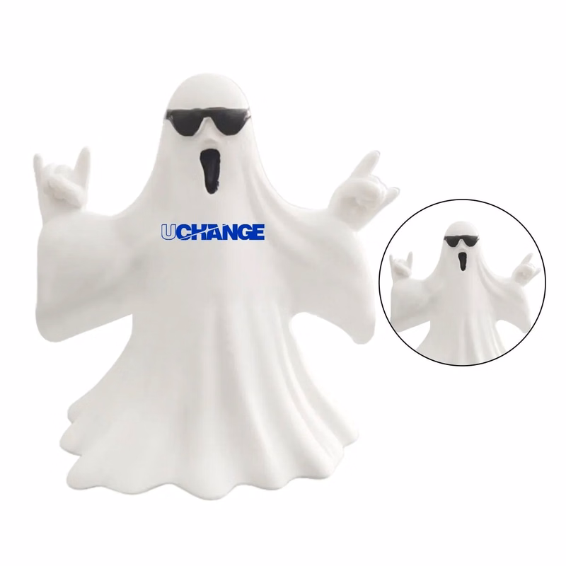 Mini Halloween Sunglasses Ghost Figurine