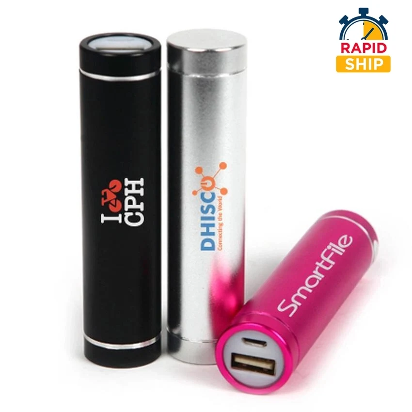Quick Ship Cylinder Power Bank-2200mAh 1