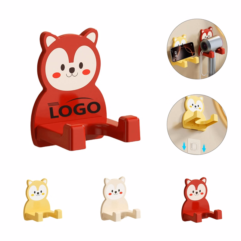 Cartoon Cute Hair Dryer Storage Phone Stand