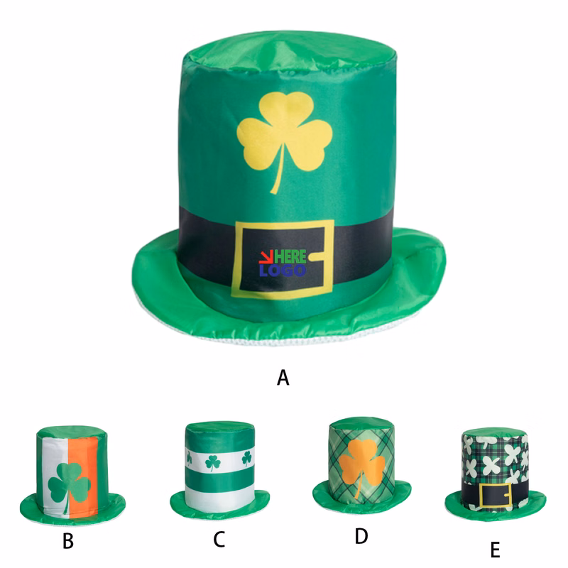 Irish St Patricks Day Green Top Hat