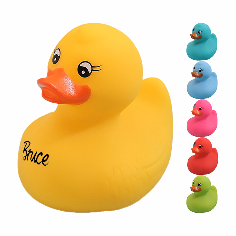 Mini Squeezable Rubber Duck Baby Bath Toy