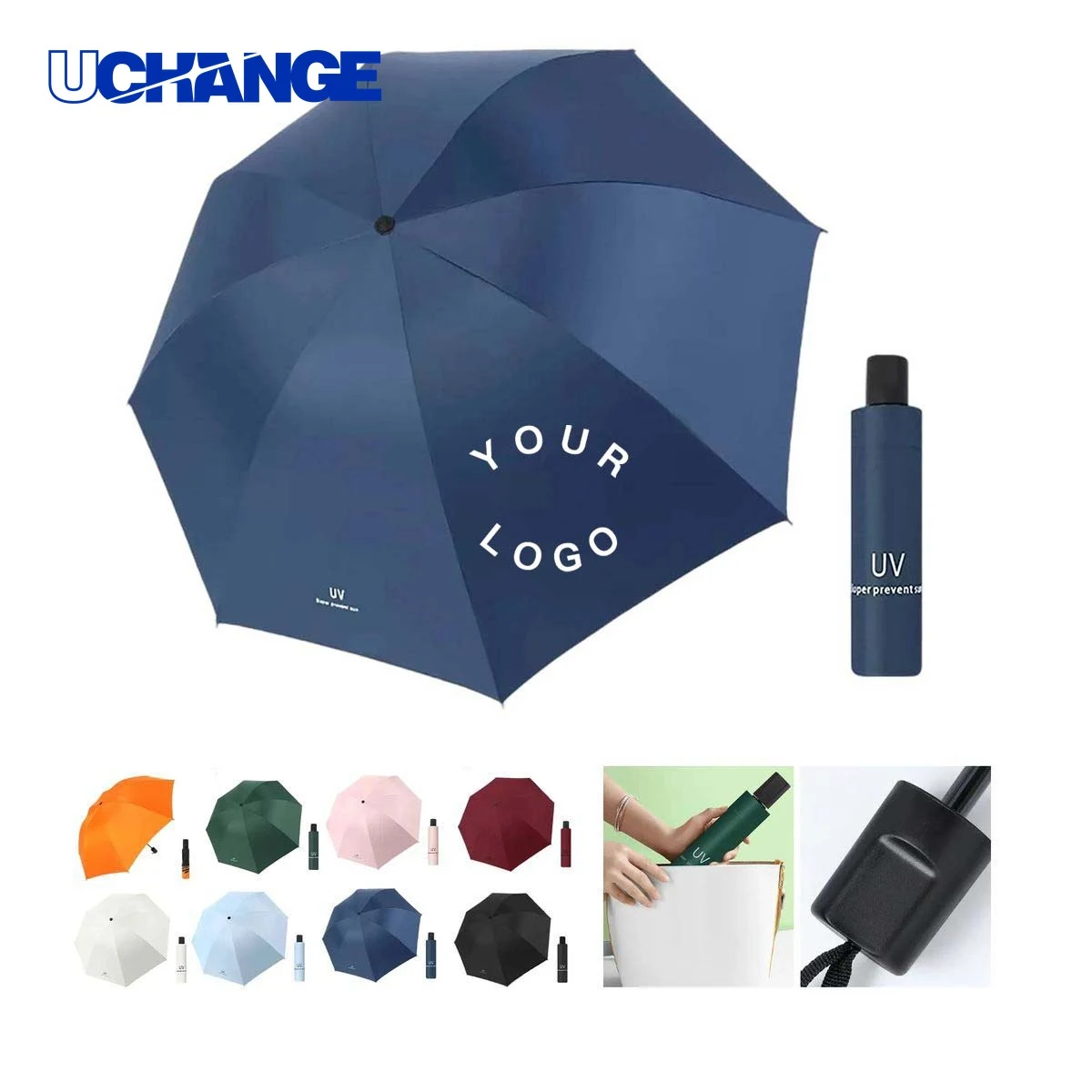 8 Rib Umbrella with Strong Fabric Canopy 1