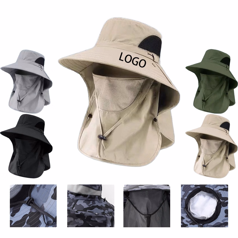 Summer Hiking Fishing Face Shield Sun Hat