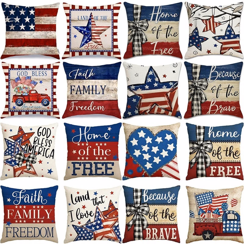 USA 250th Anniversary Independence Day Throw Pillow