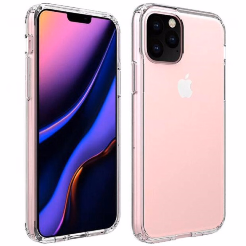iPhone 11 Pro Clear Hard Shell Case w/TPU Bumpers