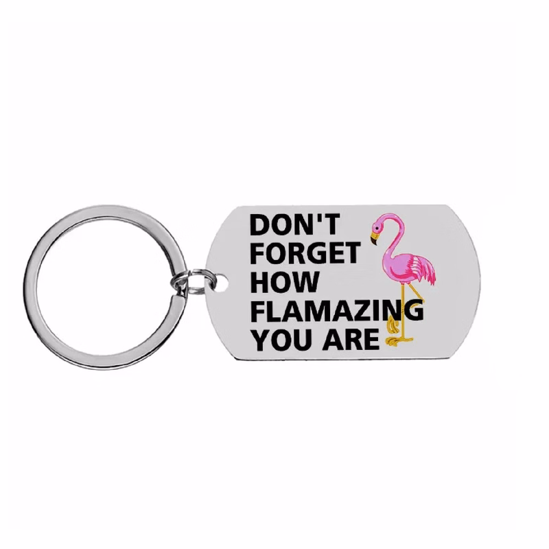 Stainless Steel Rectangle Keychain