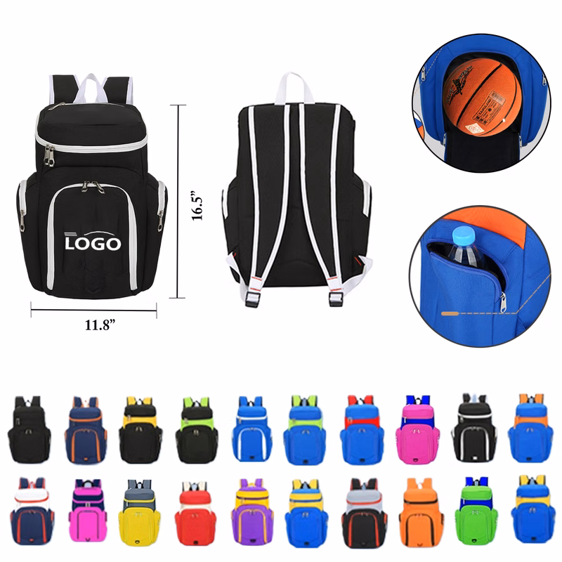 MOQ25 Custom Backpack With Shoe Ball Compartment