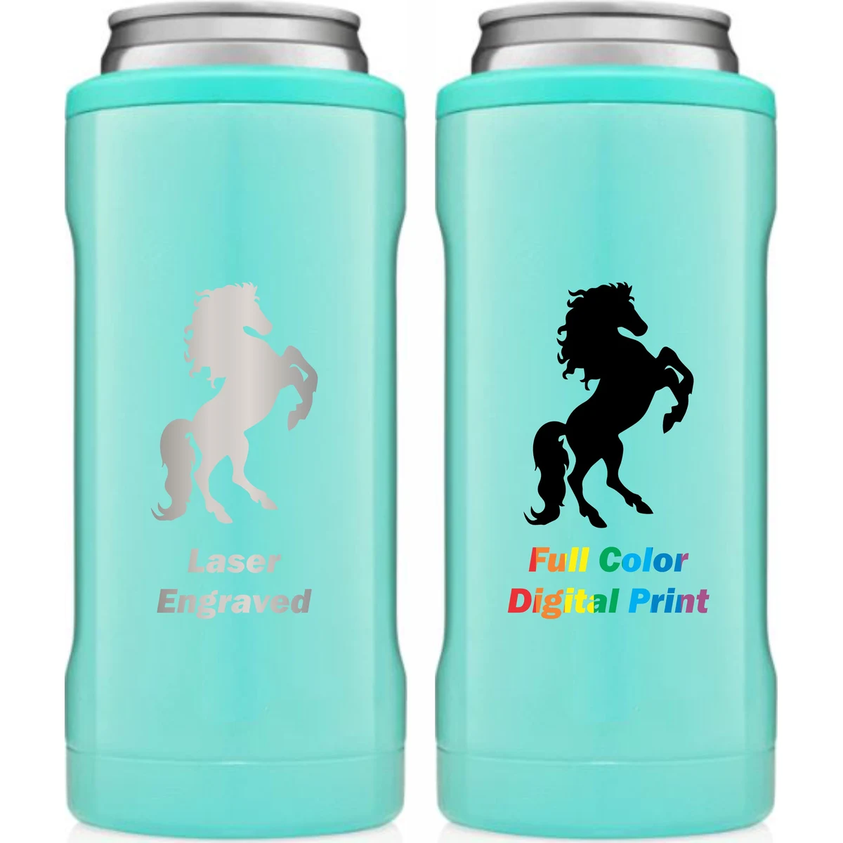 BruMate 12 oz Hopsulator Slim, custom koozie with logo imprint 1