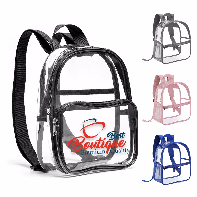 Clear Mini Backpack Stadium Approved Lightweight Waterproof