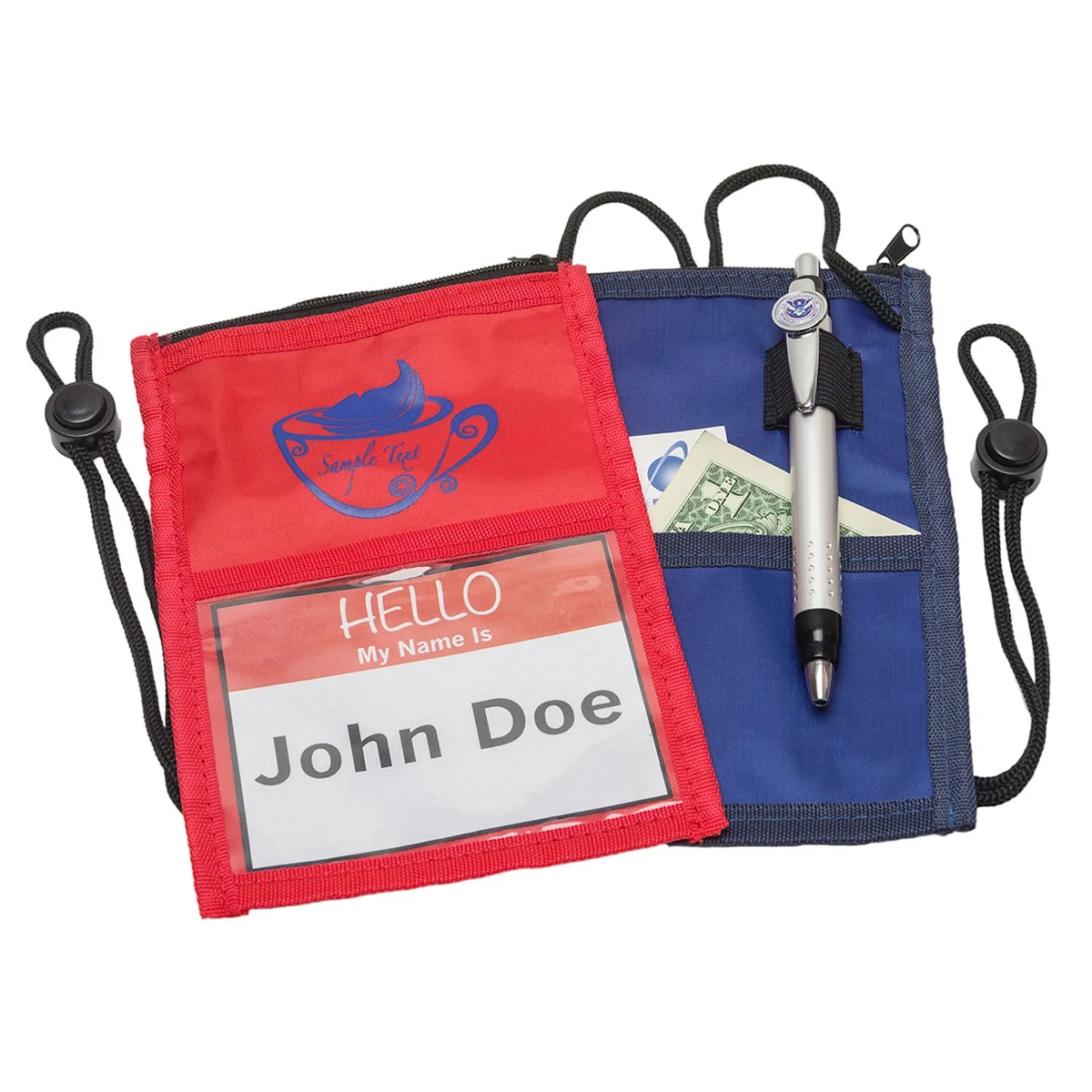 NYLON WALLET WITH ROPE LANYARDS 1