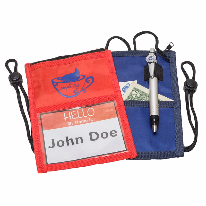 NYLON WALLET WITH ROPE LANYARDS