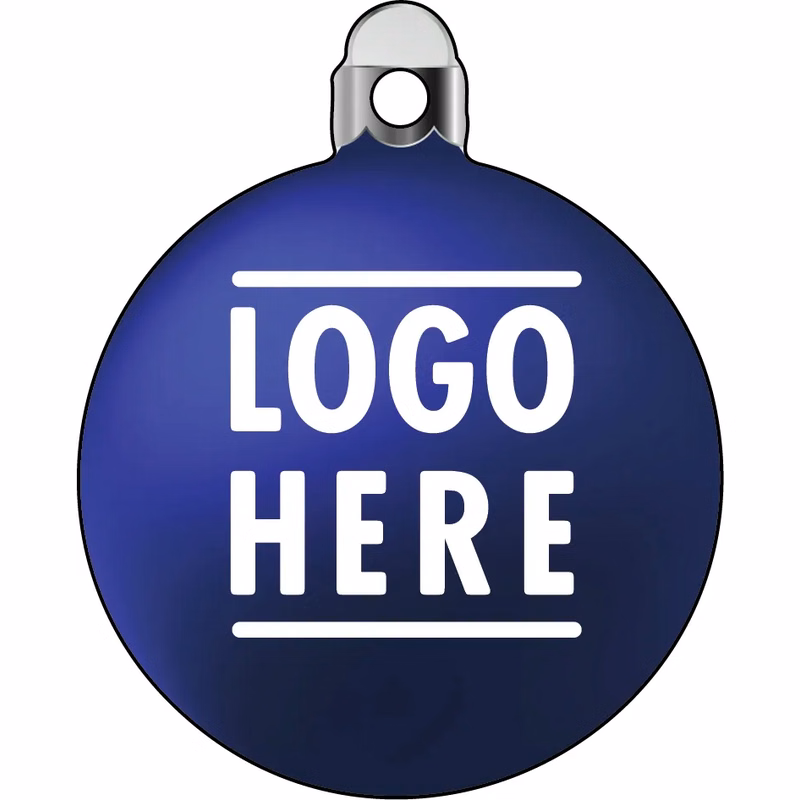 1/4" Recycled Wood Ornaments-Bulb 1 - Blue