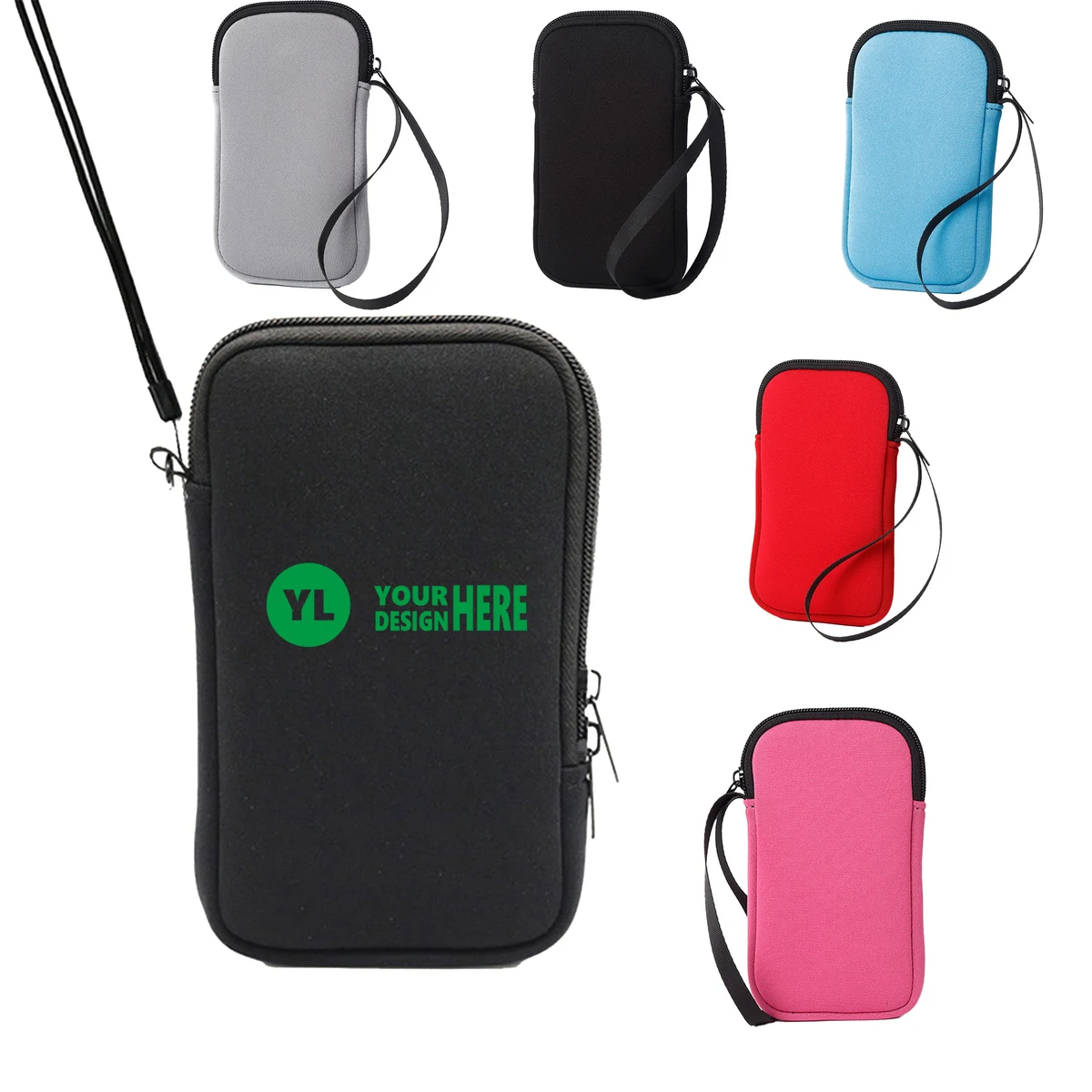 Neoprene Zipper Phone Pouch 1
