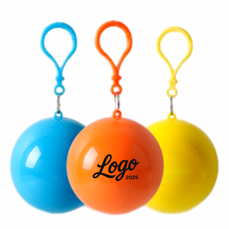 Buckle-Type Spherical Disposable Raincoat