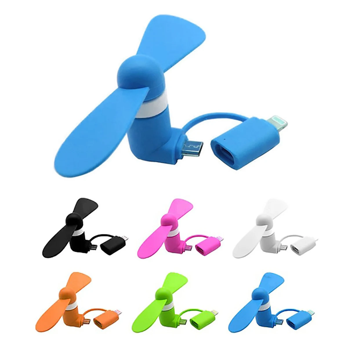 Dual Function Mini Phone Fan 1