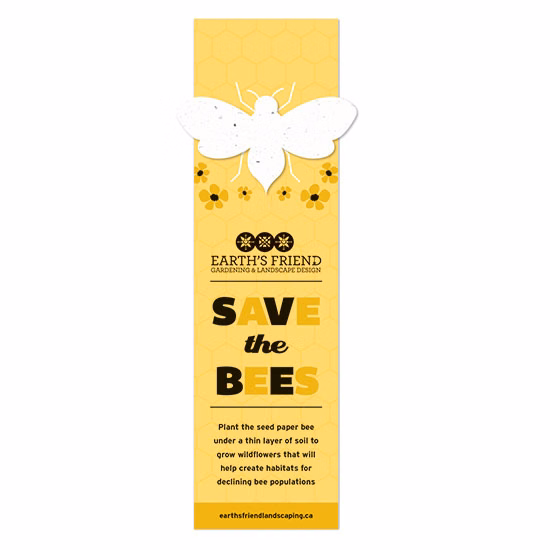 Save The Bees Plantable Bee Bookmarks