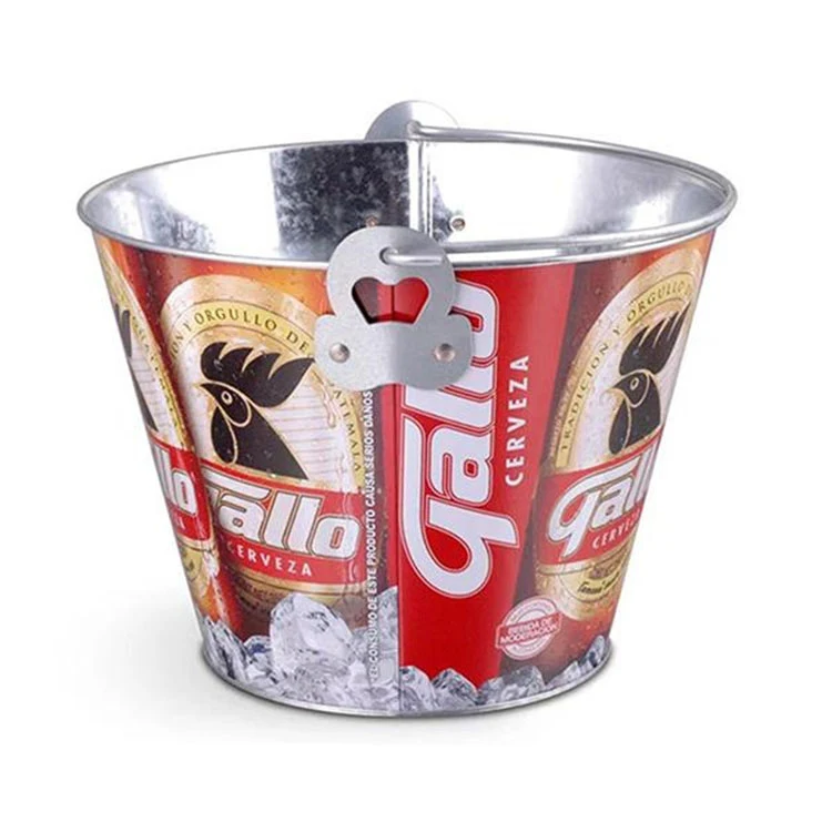 5 Qt Galvanized Metal Ice Bucket/ Beer Bucket 1