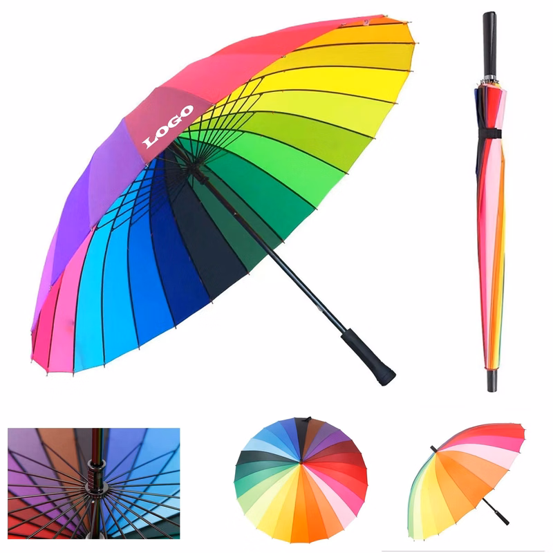 Golf Umbrella - Rainbow Colors