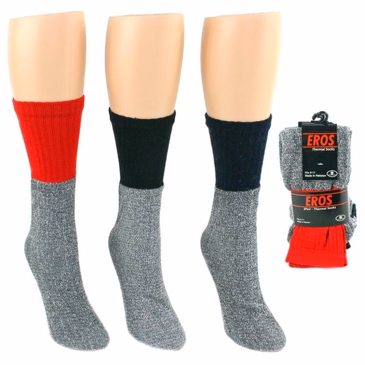 Adult Thermal Tube Boot Socks Assorted 9-11